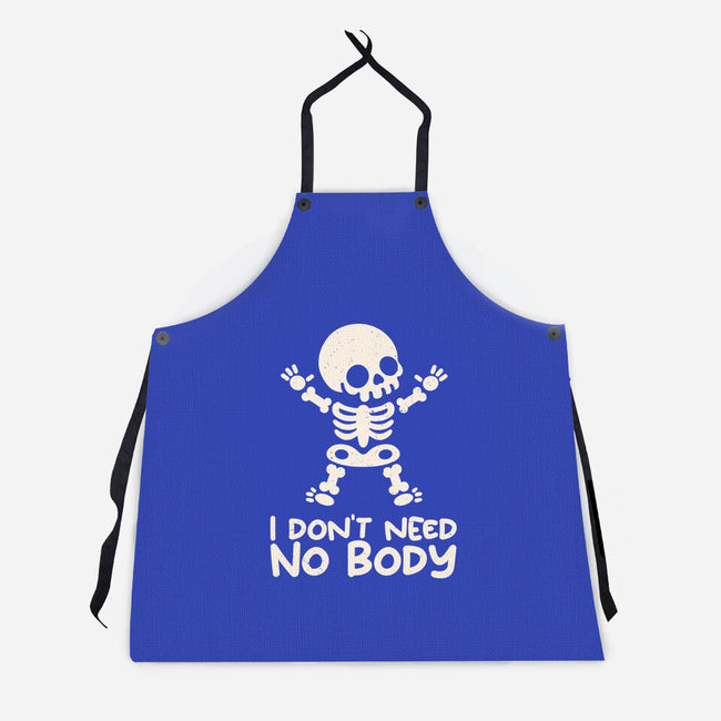 No Body Skeleton-Unisex-Kitchen-Apron-NemiMakeit