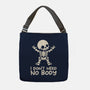 No Body Skeleton-None-Adjustable Tote-Bag-NemiMakeit