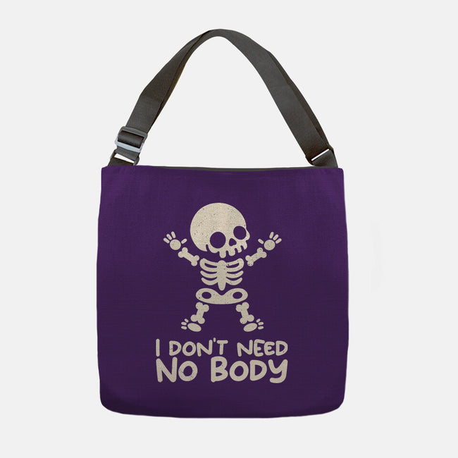 No Body Skeleton-None-Adjustable Tote-Bag-NemiMakeit