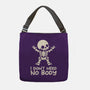 No Body Skeleton-None-Adjustable Tote-Bag-NemiMakeit