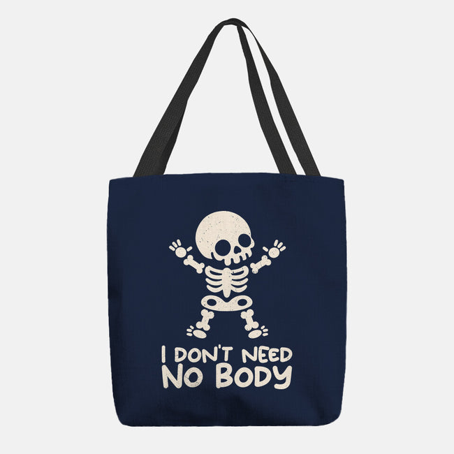 No Body Skeleton-None-Basic Tote-Bag-NemiMakeit