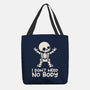 No Body Skeleton-None-Basic Tote-Bag-NemiMakeit