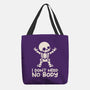 No Body Skeleton-None-Basic Tote-Bag-NemiMakeit