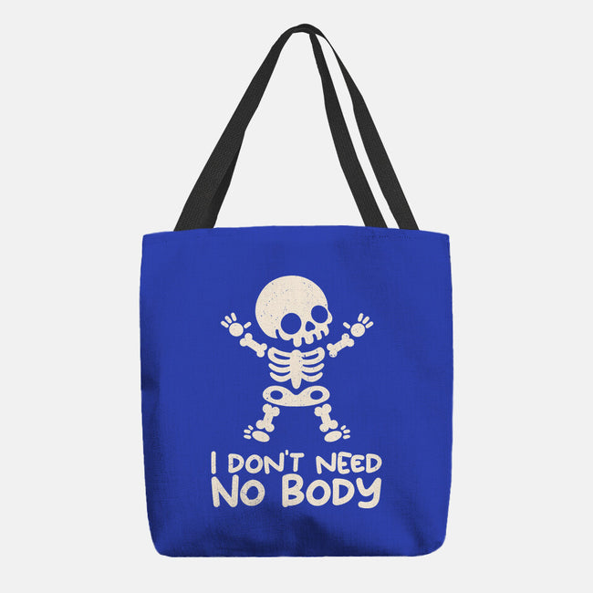No Body Skeleton-None-Basic Tote-Bag-NemiMakeit