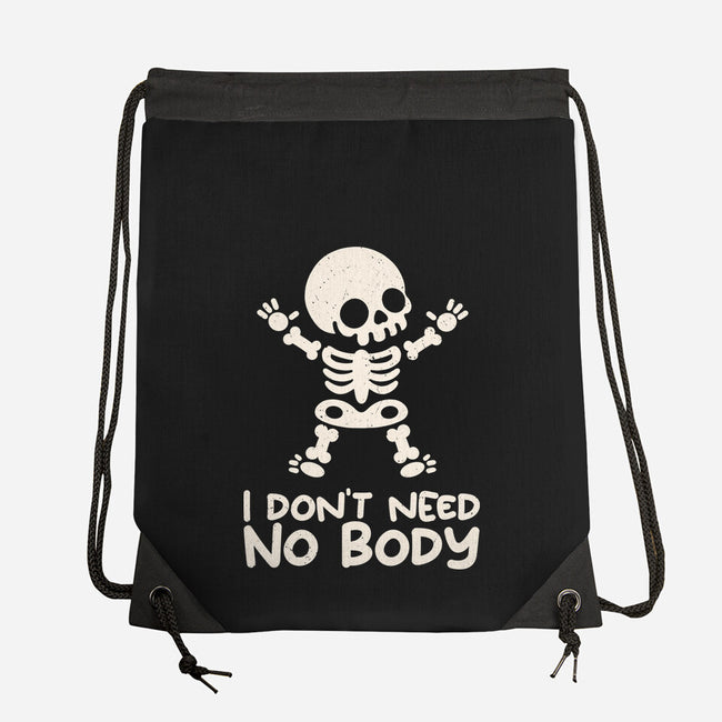 No Body Skeleton-None-Drawstring-Bag-NemiMakeit
