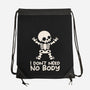 No Body Skeleton-None-Drawstring-Bag-NemiMakeit