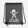 No Body Skeleton-None-Drawstring-Bag-NemiMakeit