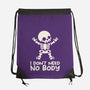 No Body Skeleton-None-Drawstring-Bag-NemiMakeit