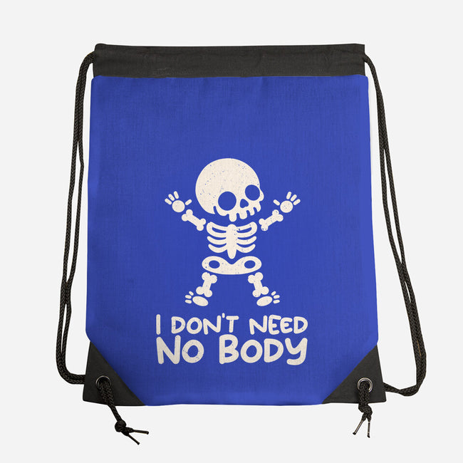 No Body Skeleton-None-Drawstring-Bag-NemiMakeit