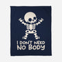 No Body Skeleton-None-Fleece-Blanket-NemiMakeit
