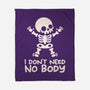 No Body Skeleton-None-Fleece-Blanket-NemiMakeit