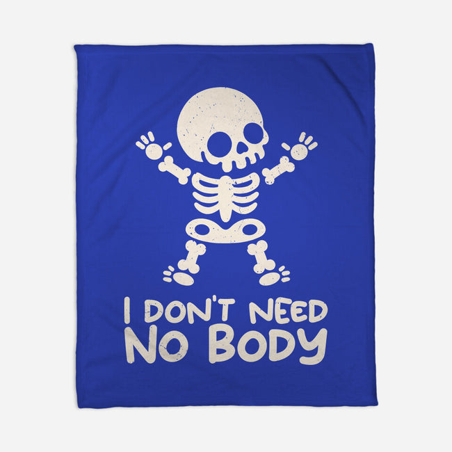 No Body Skeleton-None-Fleece-Blanket-NemiMakeit