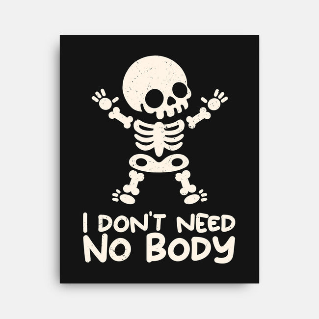 No Body Skeleton-None-Stretched-Canvas-NemiMakeit