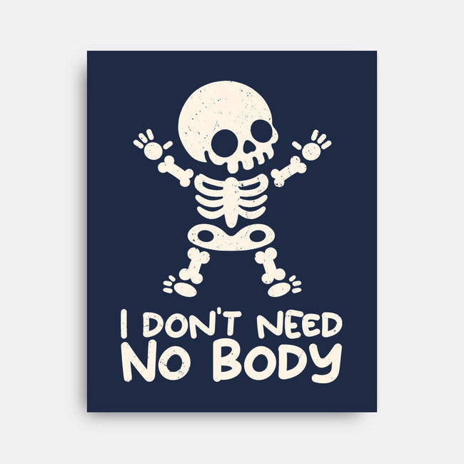 No Body Skeleton-None-Stretched-Canvas-NemiMakeit