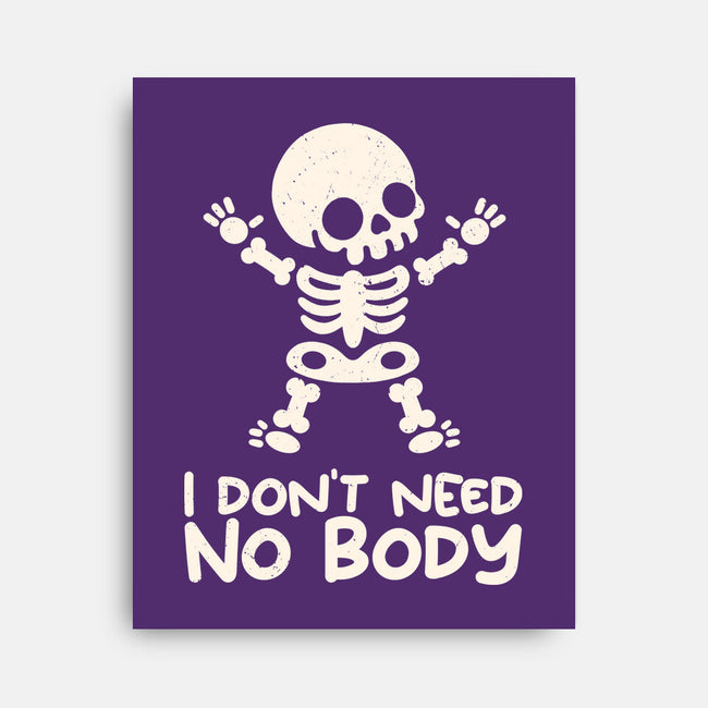 No Body Skeleton-None-Stretched-Canvas-NemiMakeit