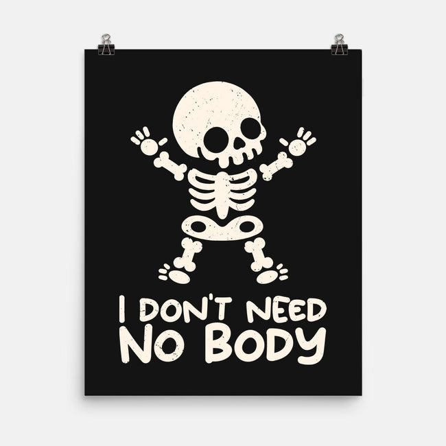 No Body Skeleton-None-Matte-Poster-NemiMakeit