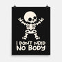 No Body Skeleton-None-Matte-Poster-NemiMakeit