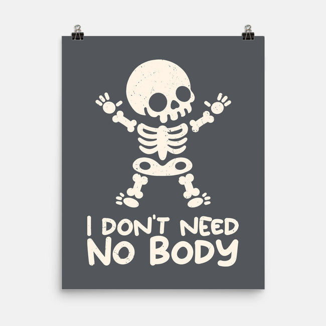 No Body Skeleton-None-Matte-Poster-NemiMakeit