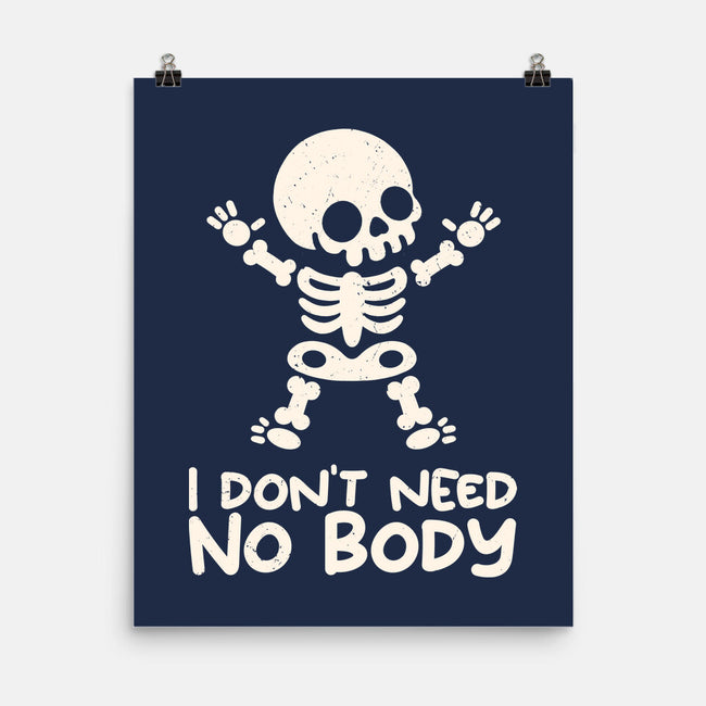 No Body Skeleton-None-Matte-Poster-NemiMakeit