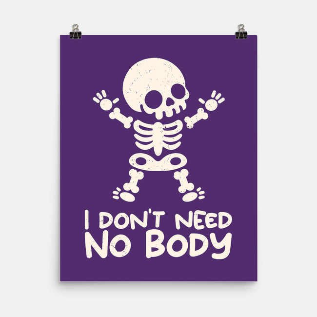 No Body Skeleton-None-Matte-Poster-NemiMakeit