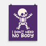 No Body Skeleton-None-Matte-Poster-NemiMakeit