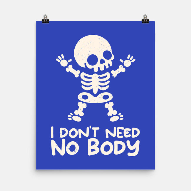 No Body Skeleton-None-Matte-Poster-NemiMakeit