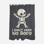 No Body Skeleton-None-Polyester-Shower Curtain-NemiMakeit