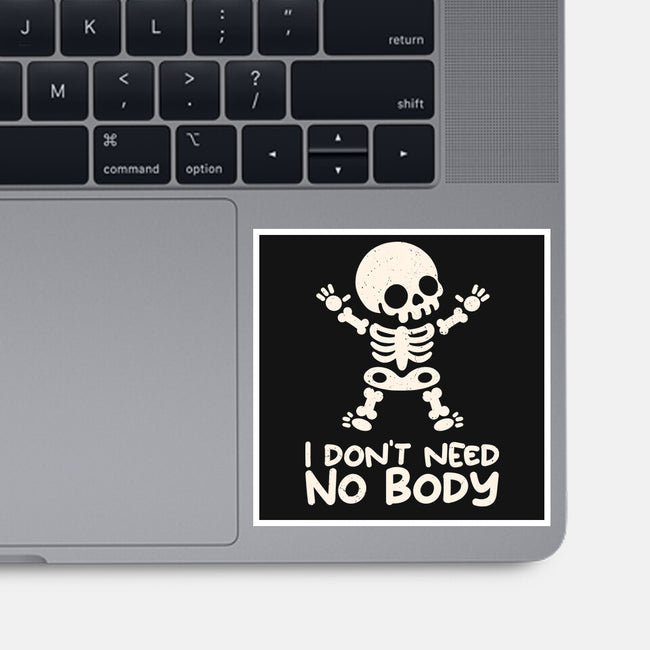 No Body Skeleton-None-Glossy-Sticker-NemiMakeit