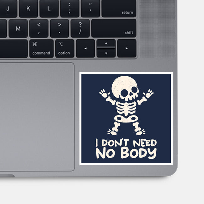 No Body Skeleton-None-Glossy-Sticker-NemiMakeit