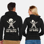 No Body Skeleton-Unisex-Zip-Up-Sweatshirt-NemiMakeit