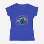 The Ripple Of Time-Womens-V-Neck-Tee-glitchygorilla