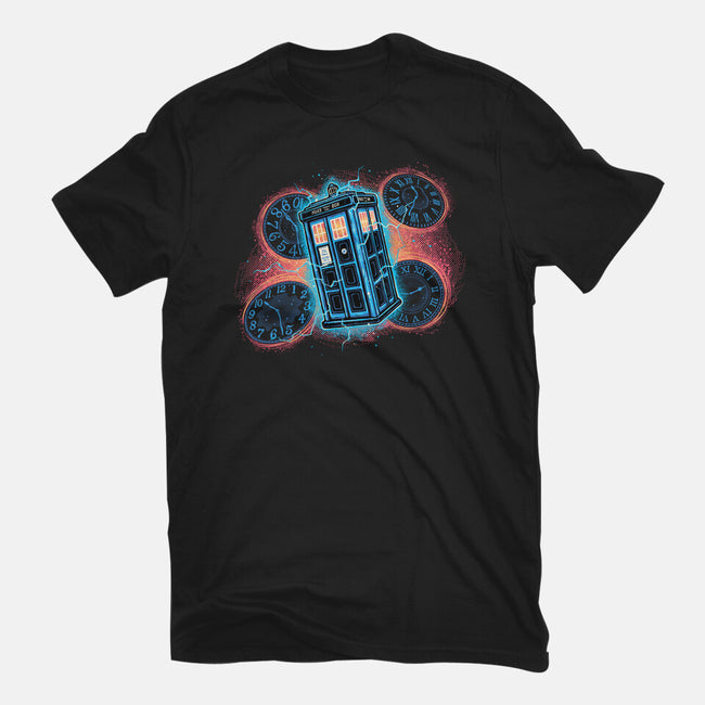 The Ripple Of Time-Womens-Fitted-Tee-glitchygorilla