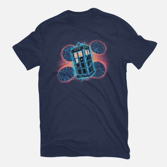 The Ripple Of Time-Womens-Fitted-Tee-glitchygorilla