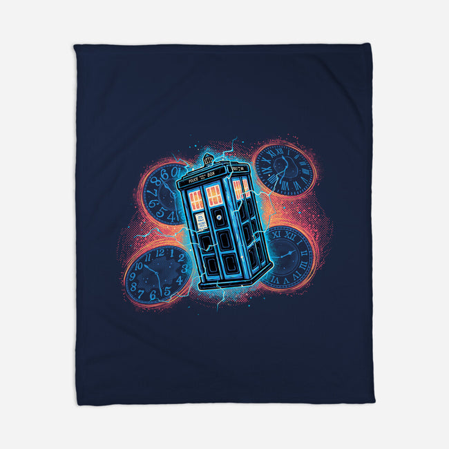 The Ripple Of Time-None-Fleece-Blanket-glitchygorilla