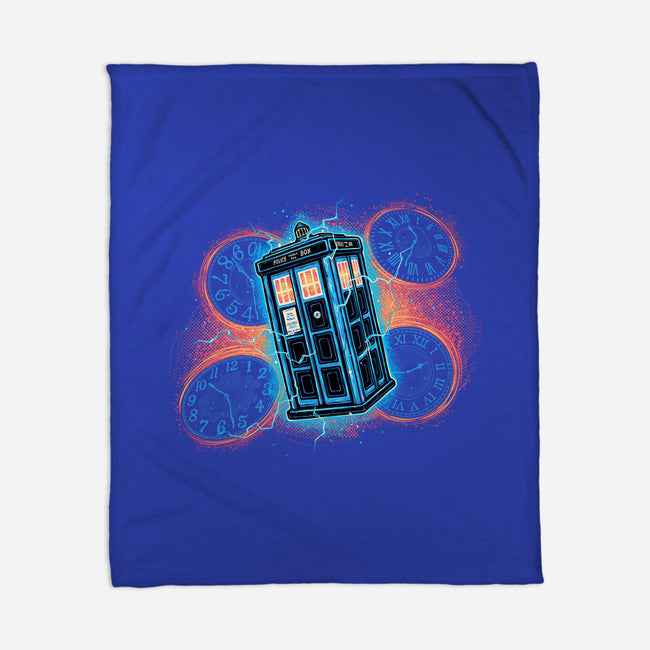 The Ripple Of Time-None-Fleece-Blanket-glitchygorilla