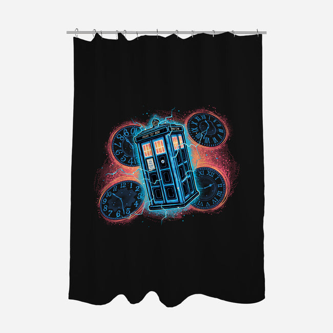 The Ripple Of Time-None-Polyester-Shower Curtain-glitchygorilla