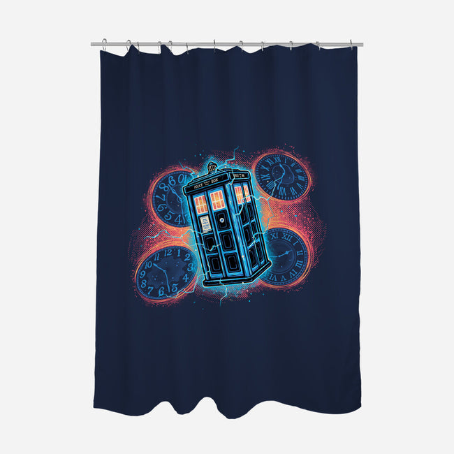 The Ripple Of Time-None-Polyester-Shower Curtain-glitchygorilla
