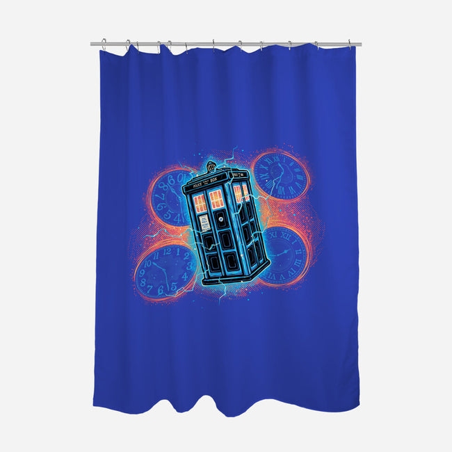 The Ripple Of Time-None-Polyester-Shower Curtain-glitchygorilla