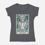 Jenova Tarot Card-Womens-V-Neck-Tee-Alundrart
