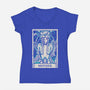 Jenova Tarot Card-Womens-V-Neck-Tee-Alundrart