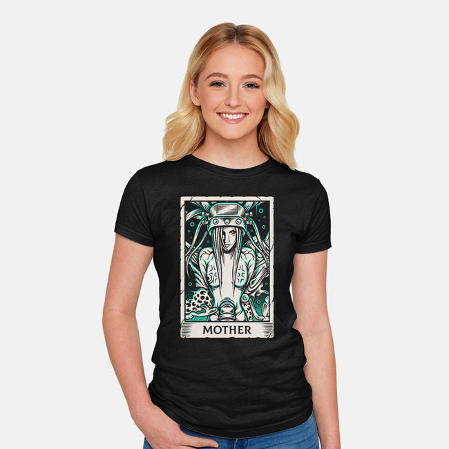 Jenova Tarot Card-Womens-Fitted-Tee-Alundrart