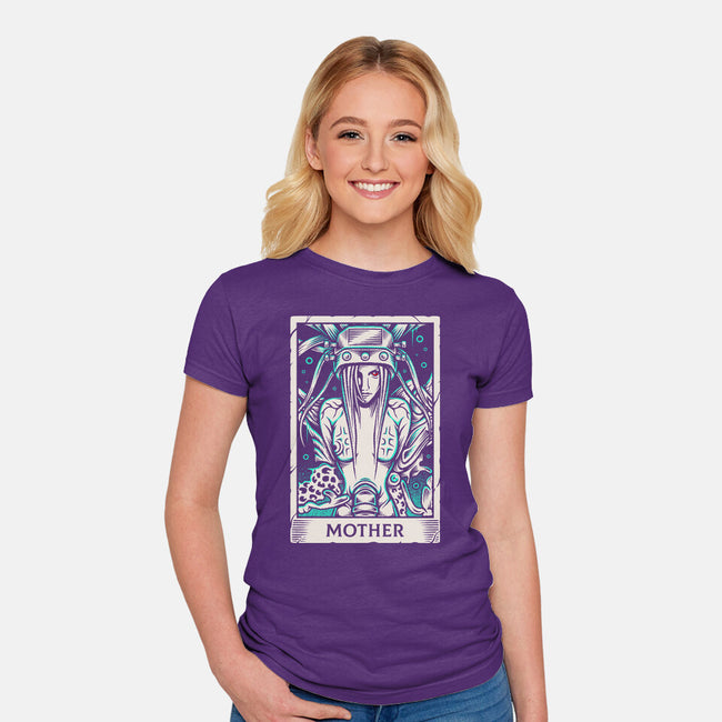 Jenova Tarot Card-Womens-Fitted-Tee-Alundrart