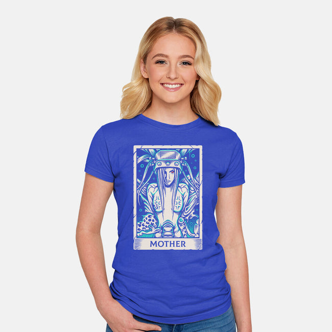 Jenova Tarot Card-Womens-Fitted-Tee-Alundrart