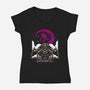 Armed Spider-Womens-V-Neck-Tee-Alundrart