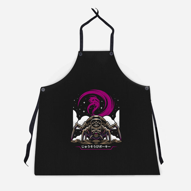 Armed Spider-Unisex-Kitchen-Apron-Alundrart