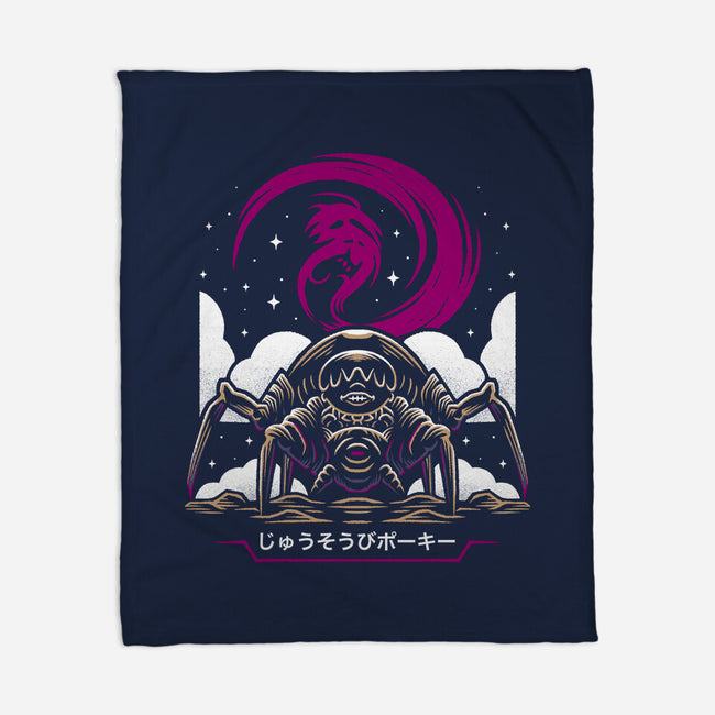 Armed Spider-None-Fleece-Blanket-Alundrart