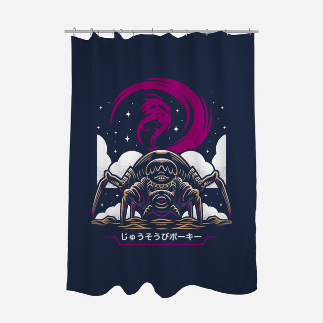 Armed Spider-None-Polyester-Shower Curtain-Alundrart