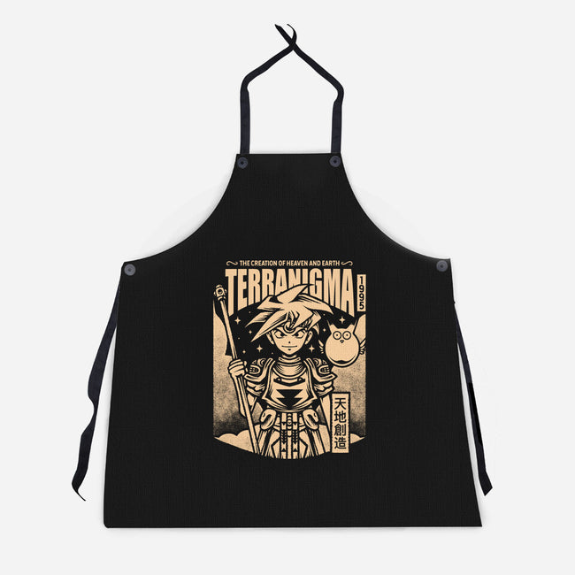 Ark And Yomi Terranigma-Unisex-Kitchen-Apron-Alundrart