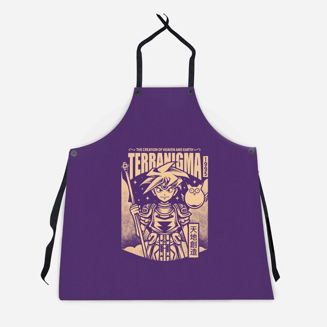 Ark And Yomi Terranigma-Unisex-Kitchen-Apron-Alundrart