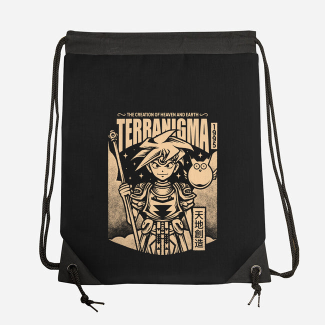 Ark And Yomi Terranigma-None-Drawstring-Bag-Alundrart